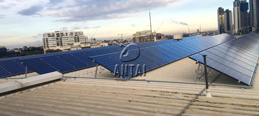 150KW adjustable tilt roof mount in Australia by Antaisolar