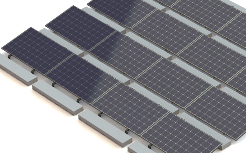 Railless solar mounting system
