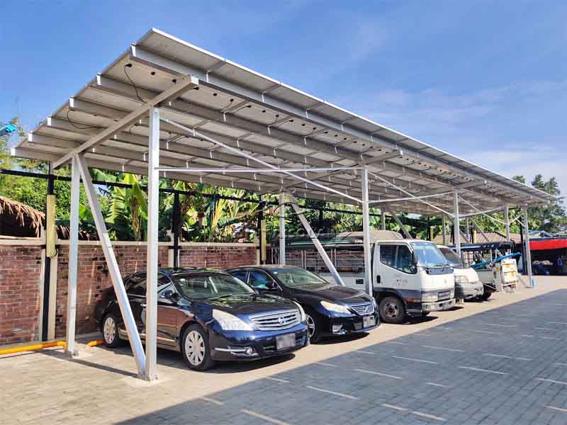 Solar aluminum carport mounting system