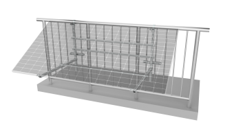 Adjustable balcony solar mounting bracket