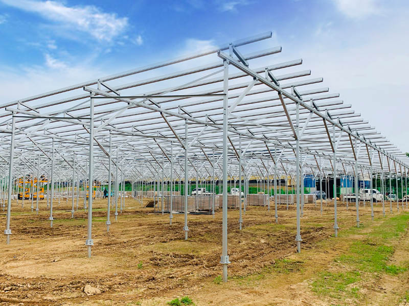  Antaisolar proporcionó la estructura solar de aluminio para el proyecto solar de agricultura en Corea del Sur