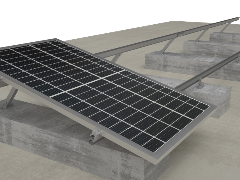 Video de instalación de montaje de inclinación ajustable antiisolar en techo de hormigón