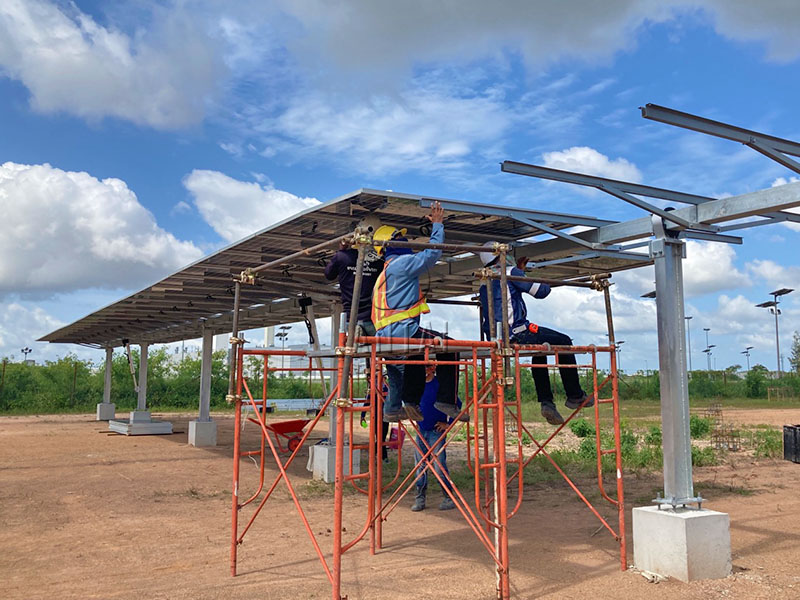 Seguidor solar de 1mw en tailandia